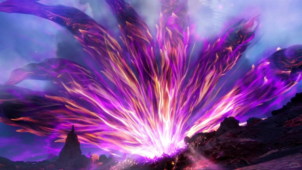 Nét vẽ chi tiết mái tóc của Bạch Hồ Yêu Vương đẹp nhất