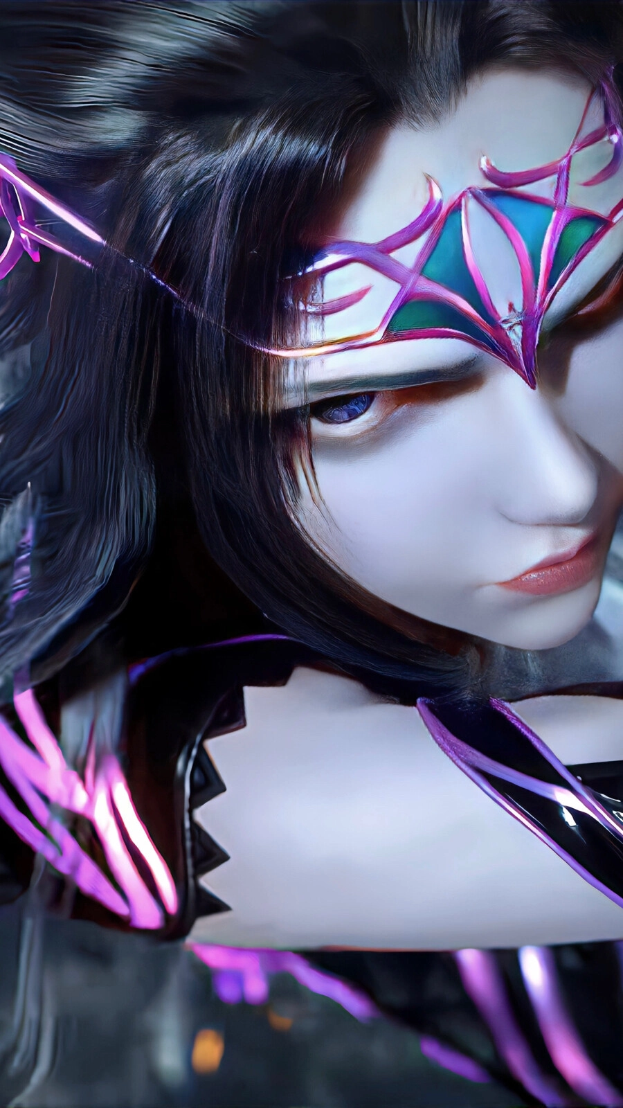 Ảnh Chu Trúc Thanh ngầu với ánh nhìn sắc lạnh