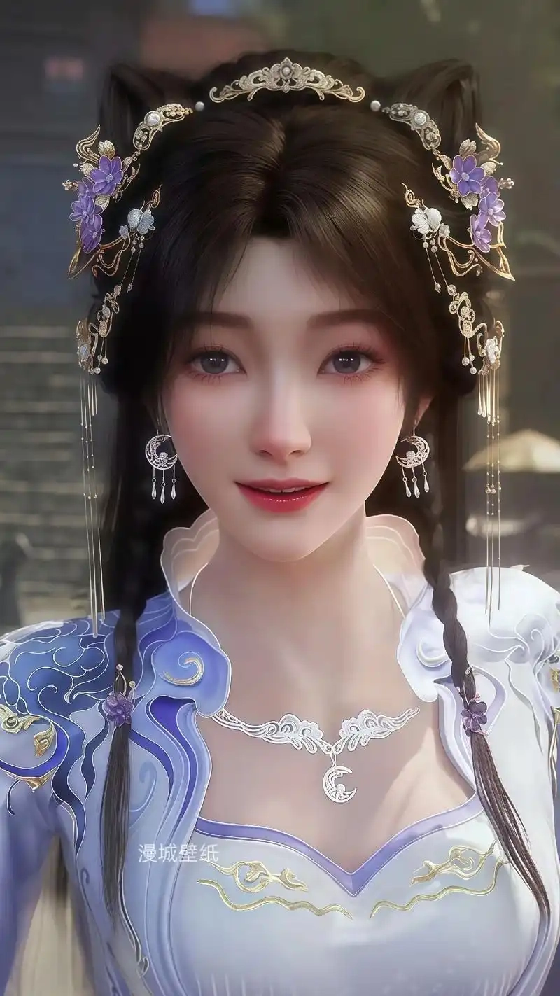 Tạo hình Cơ Tử Nguyệt hoạt hình đẹp mắt