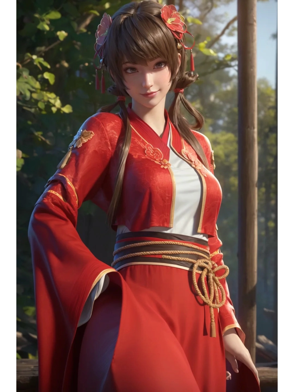 Ảnh đại diện Hồng Di dễ thương cho fan anime