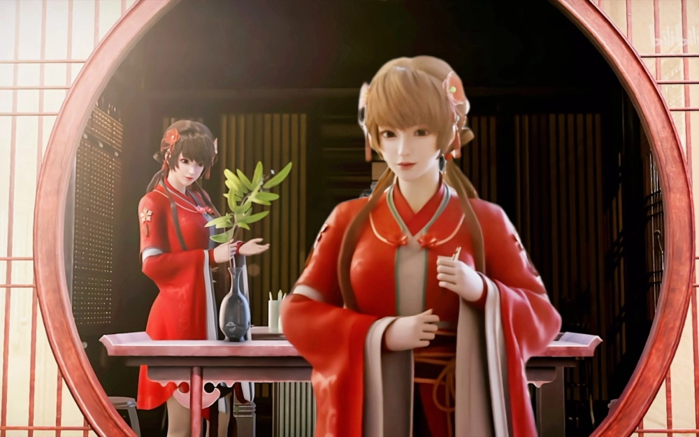 Hồng Di cosplay với trang phục cổ trang lộng lẫy