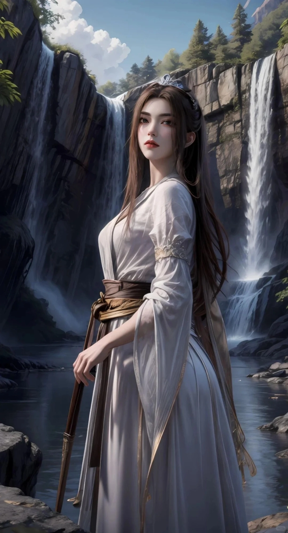 Phương Thanh Vi Vũ Hóa Môn trong tư thế chiến đấu