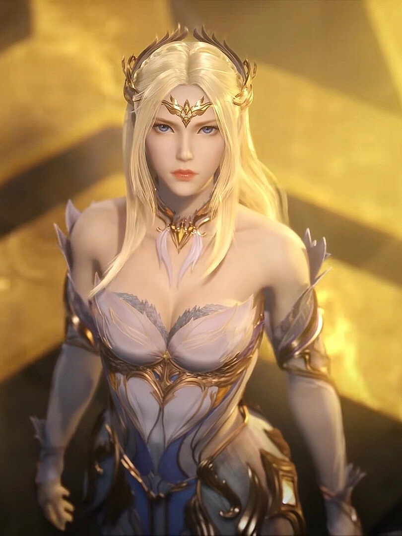 Thiên Nhận Tuyết mặc giáp chiến thần oai phong