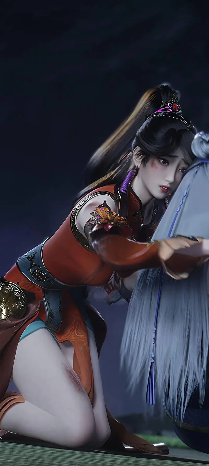 Cảnh Tô Mị Dao và Trầm Tường bên nhau