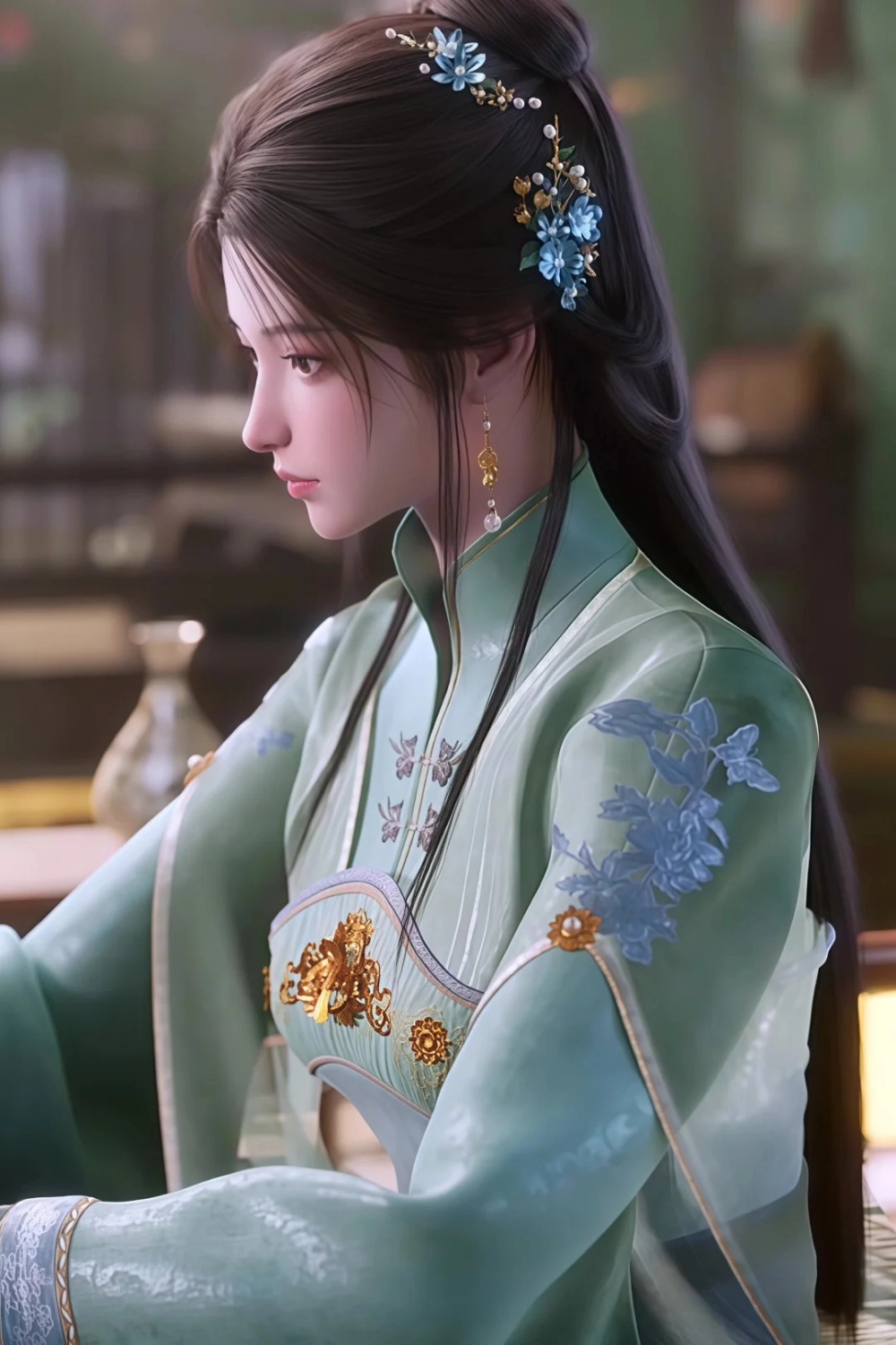 Ảnh Yên Thủy Nhất quyến rũ trong làn nước mờ ảo