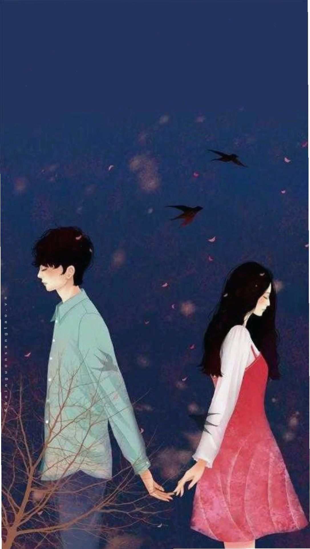 Ảnh anime chia tay, biểu cảm đau khổ tột cùng