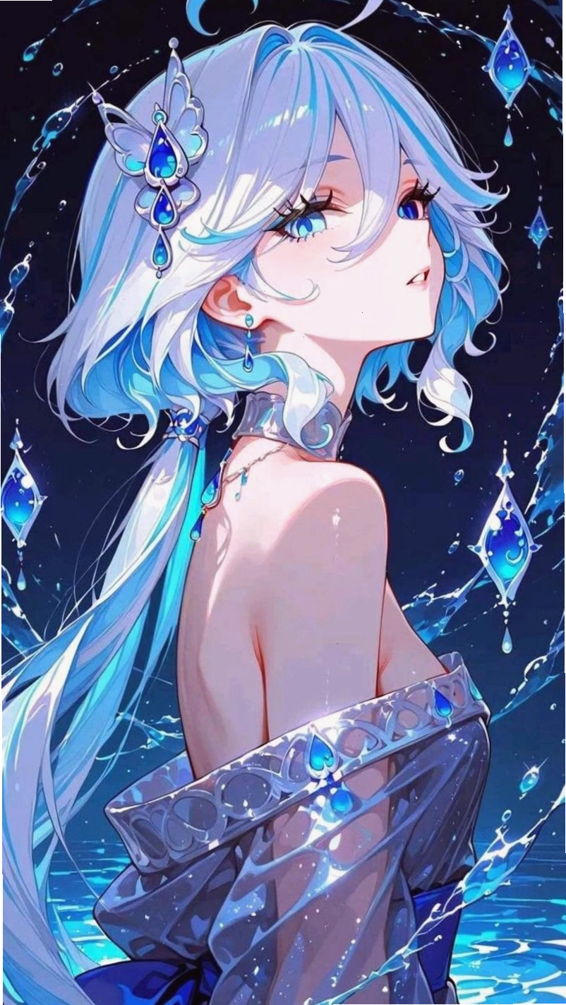 Ảnh anime nữ đẹp, xinh gái toát lên vẻ bí ẩn
