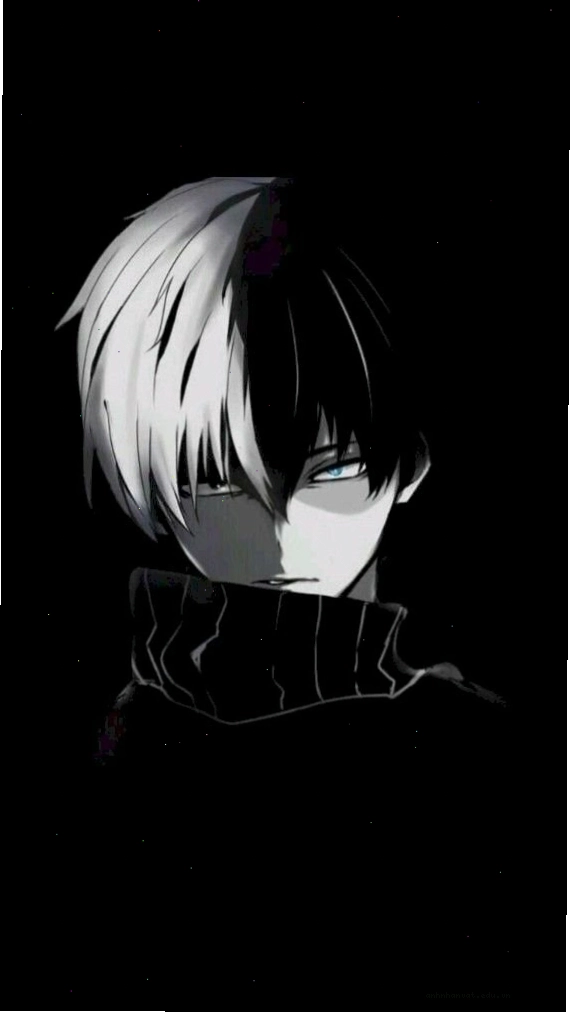 Ảnh anime nữ trắng đen ngầu và chất lượng cao