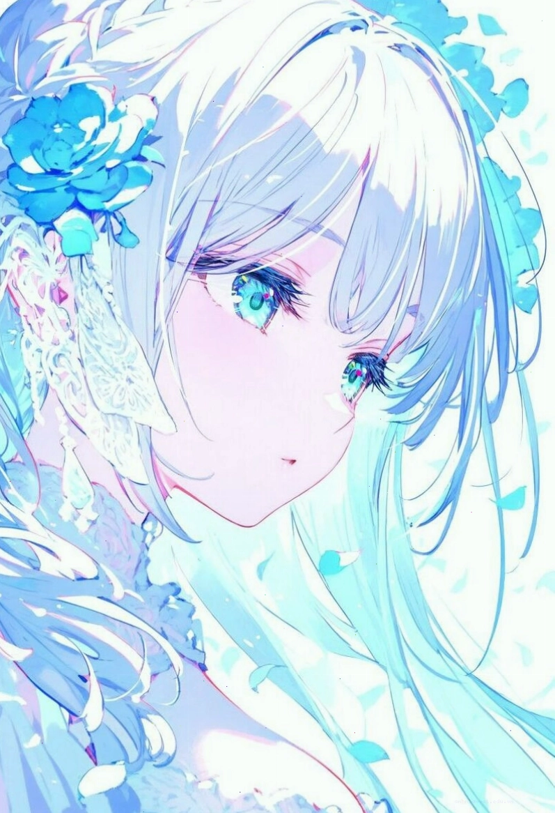 Ảnh anime nữ với biểu cảm bí ẩn và trang phục tối màu
