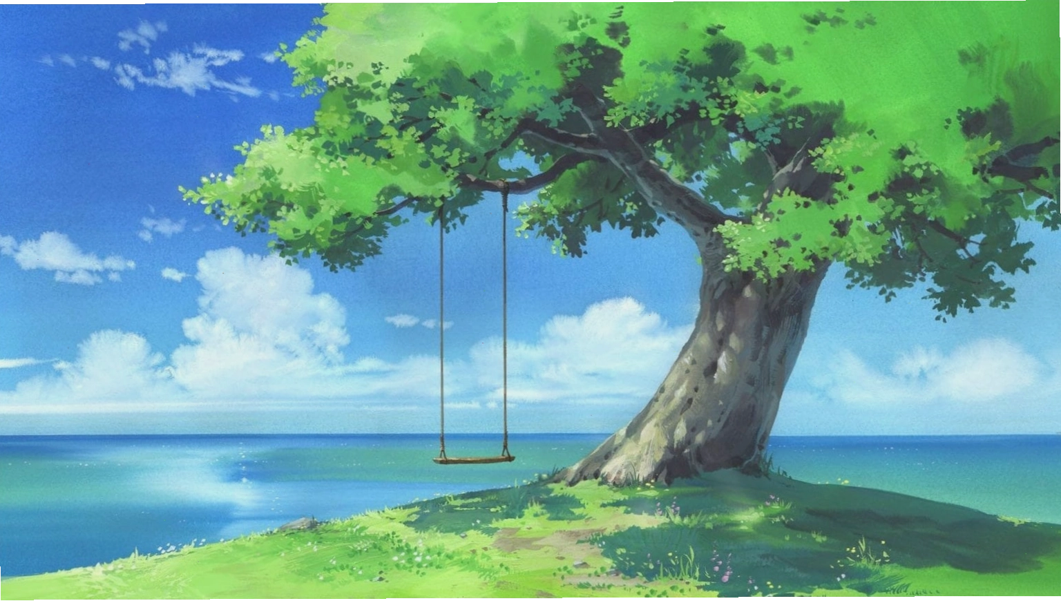 Ảnh bìa anime nam đẹp với chủ đề thiên nhiên