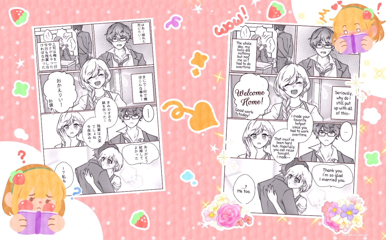 Ảnh chụp màn hình giao diện Manga Translator hiển thị bản dịch truyện tranh