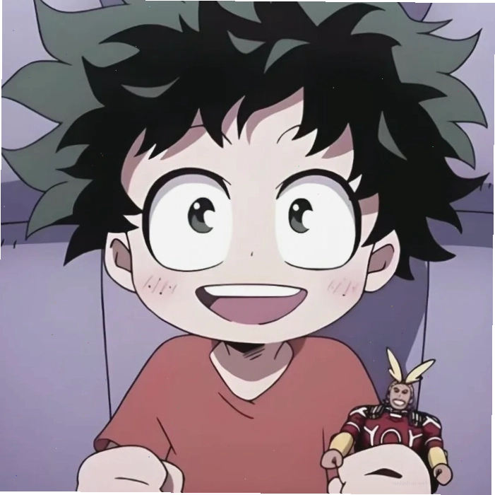 Ảnh Deku cute với phong cách tươi sáng