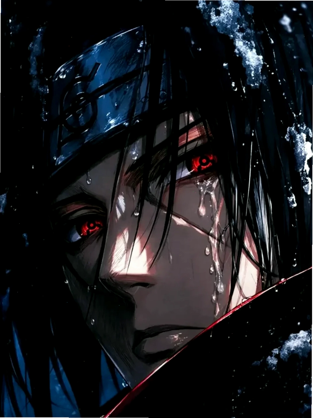 Ảnh Itachi Uchiha với biểu cảm lạnh lùng