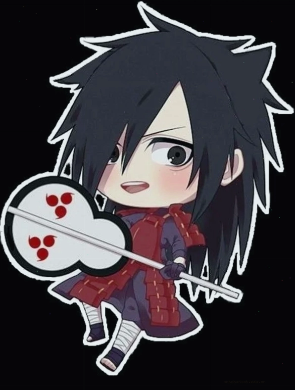 Ảnh Madara chibi đáng yêu với nụ cười tươi tắn