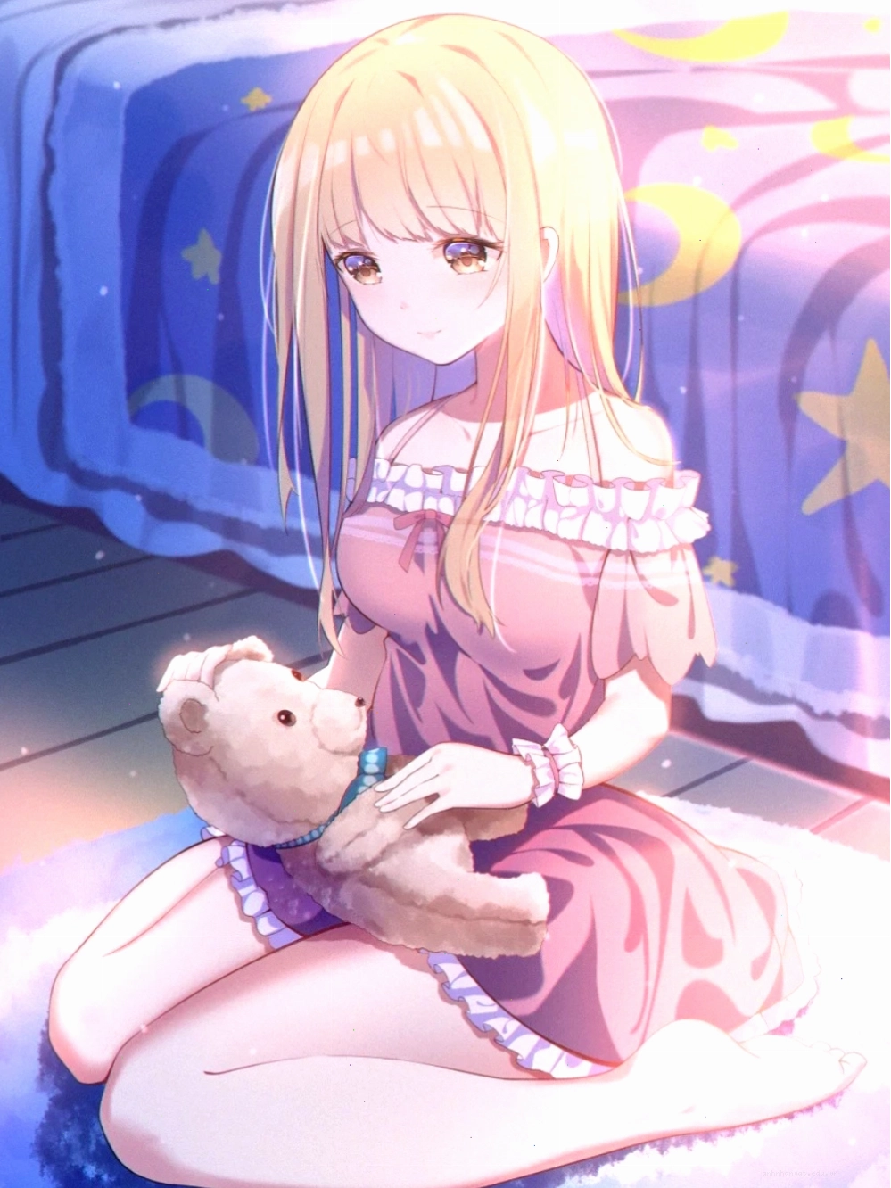 Ảnh Mahiru Shiina ngồi đọc sách