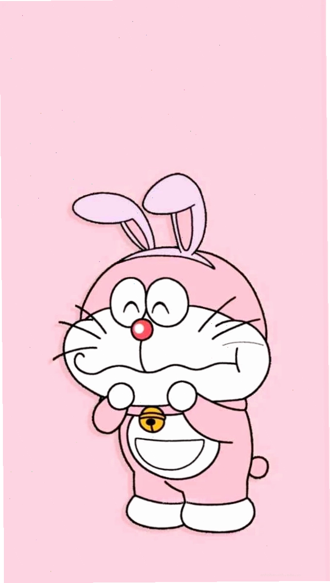 Ảnh mèo máy Doremon dễ thương màu hồng cute nhất 2025