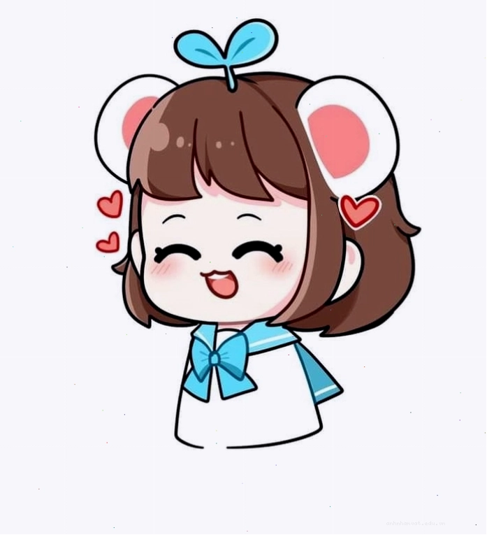Ảnh nền hình Simmy chibi cute tươi sáng