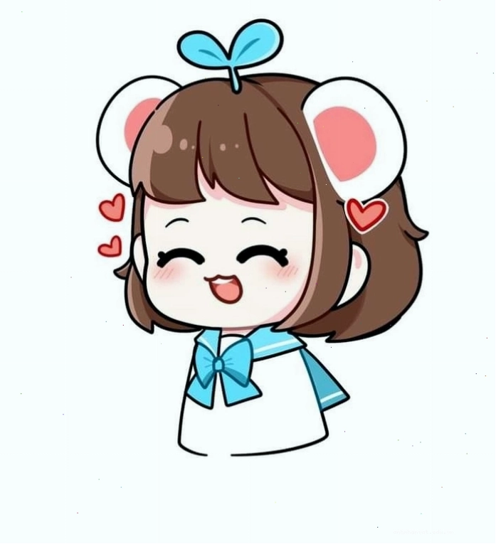 Ảnh nền Simmy chibi cute với gam màu tươi sáng