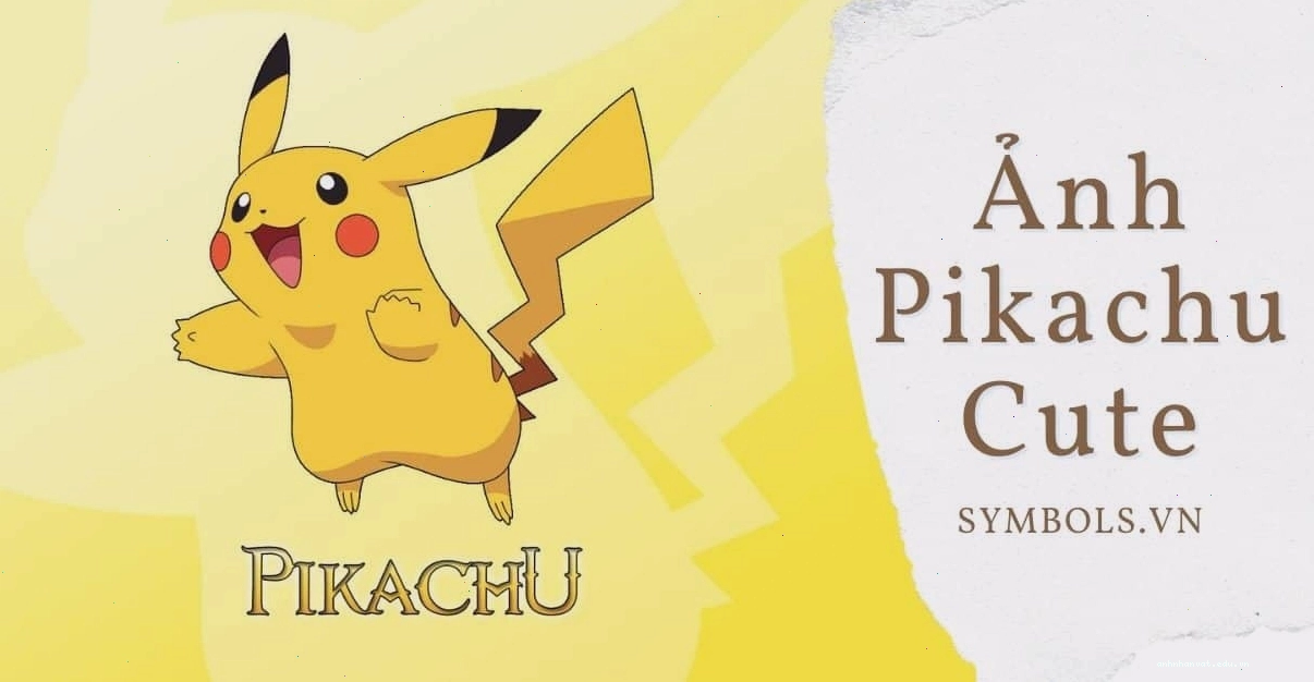 Ảnh Pikachu cute với đôi má hồng và ánh mắt long lanh
