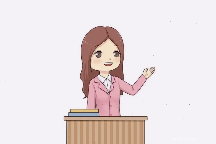Ảnh vẽ cô giáo chibi mặc áo dài truyền thống