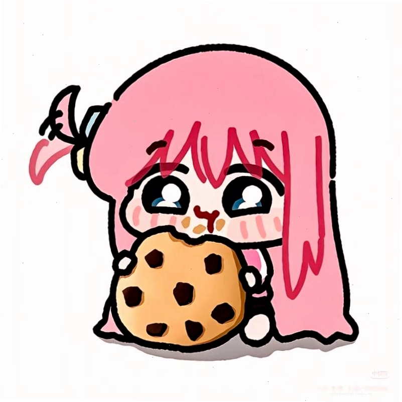 Anime girl chibi nhìn nghiêng, mái tóc bay trong gió