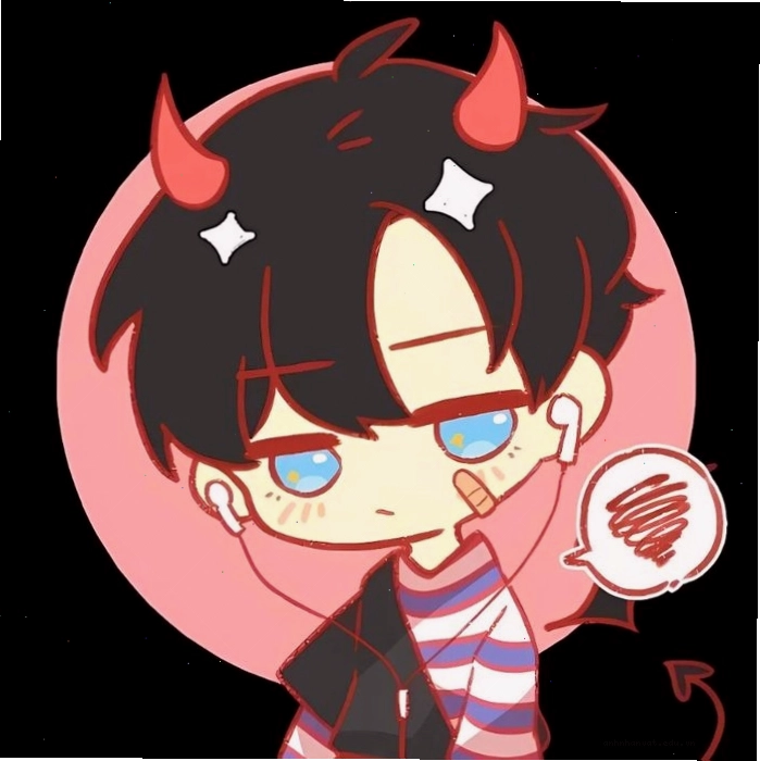 Anime nam ác quỷ chibi dễ thương và ngộ nghĩnh