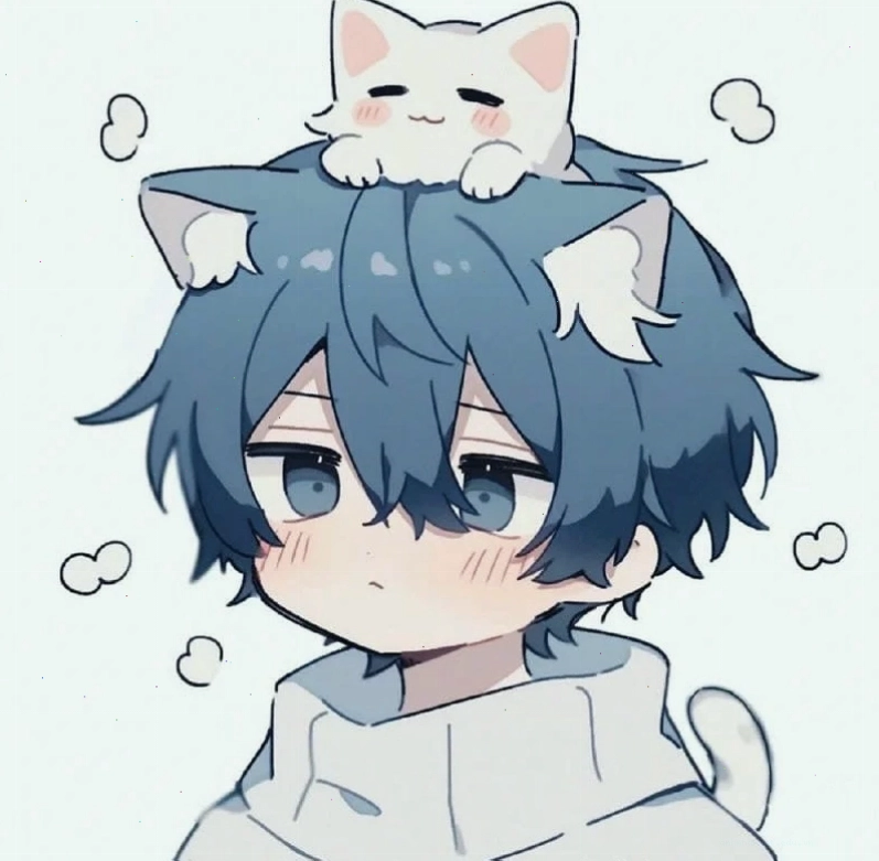 Anime nam chibi cute với nụ cười tỏa nắng