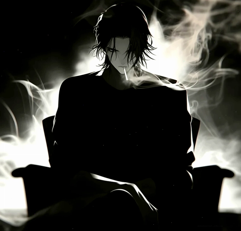 Anime nam ngầu lạnh lùng với mái tóc ấn tượng