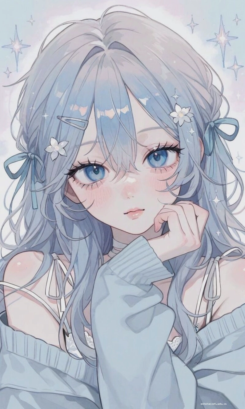 Anime nữ đẹp, xinh gái với trang phục giản dị