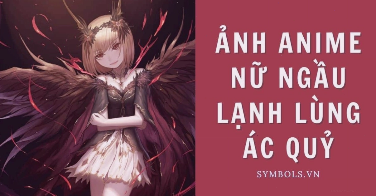 Avatar ác quỷ anime nữ với vẻ ngoài lạnh lùng và đôi mắt sắc sảo