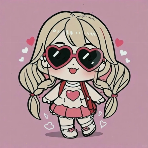 Avatar chibi girl đang vui vẻ