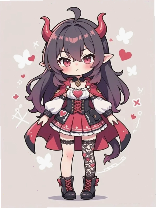 Avatar chibi girl dễ thương trong trang phục đời thường