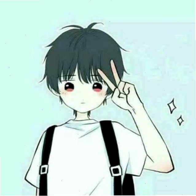 Avatar đôi anime tình yêu với nụ cười hạnh phúc