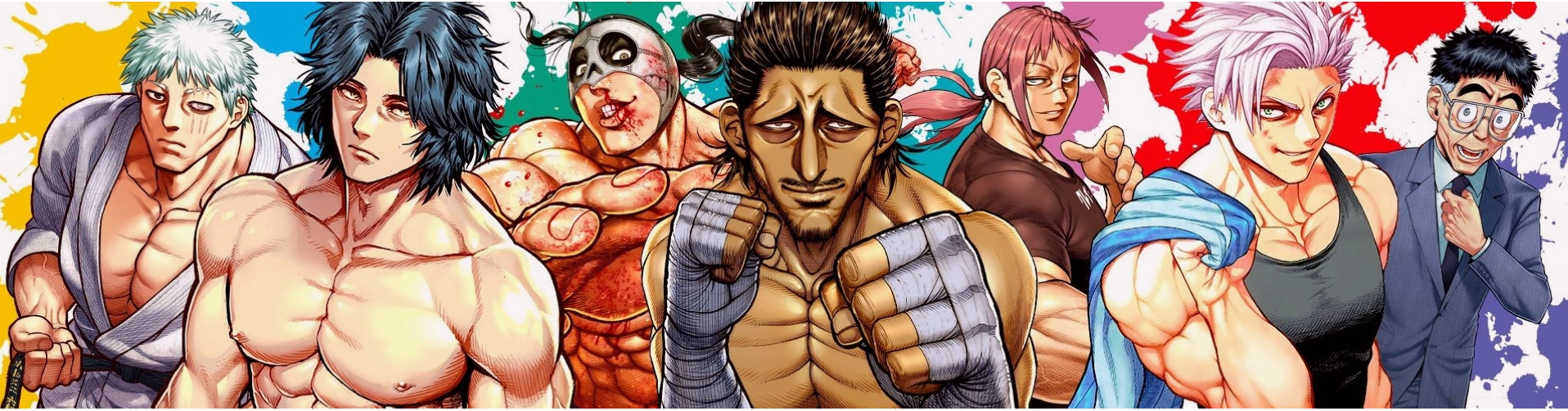 Banner quảng bá cho manga Kengan Omega