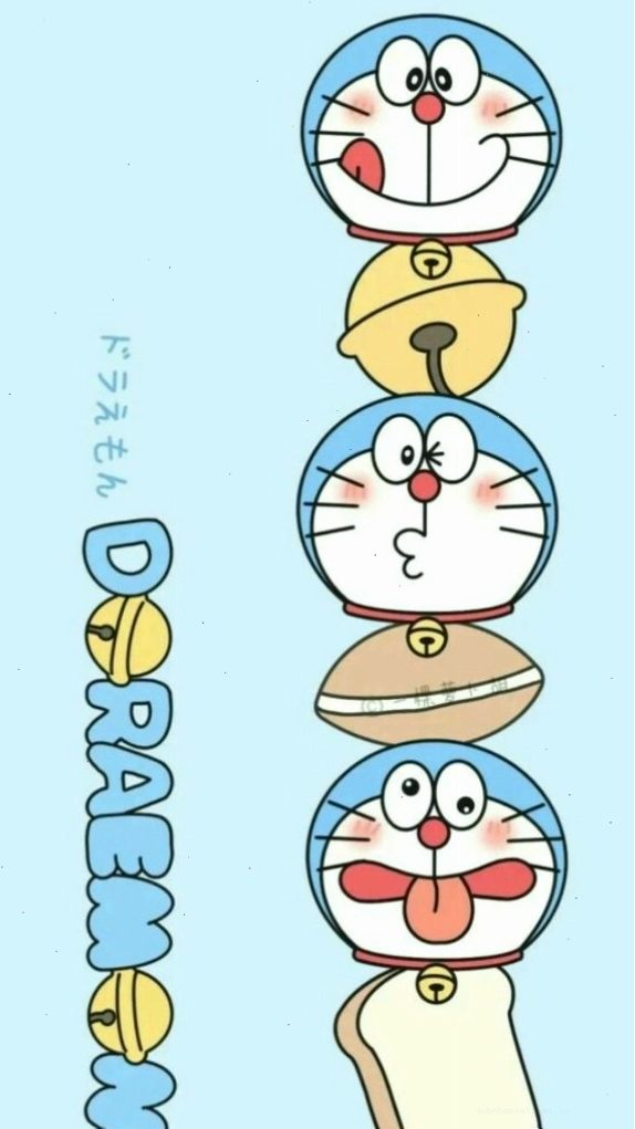 Biểu cảm Doraemon đáng yêu xếp dọc