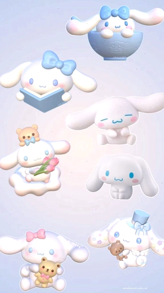 Bộ Cinnamoroll mini với nhiều biểu cảm đáng yêu