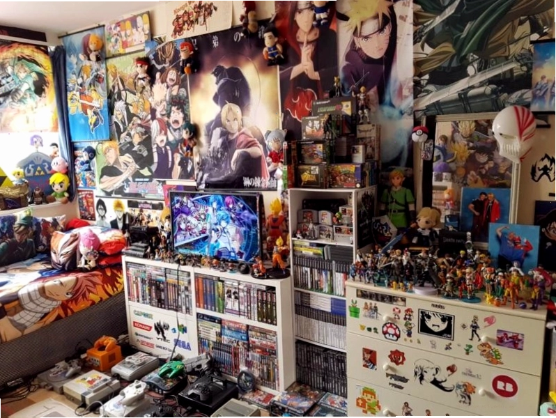 Bộ sưu tập manga và figure của một Otaku