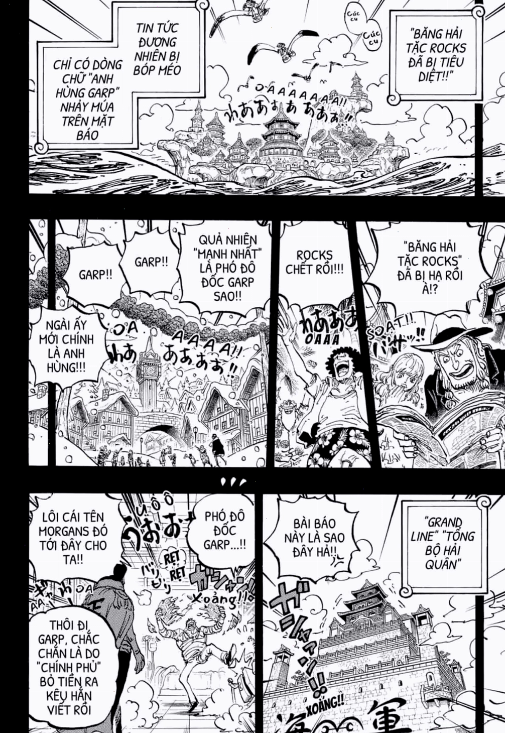 Cận cảnh biểu cảm của nhân vật trong One Piece