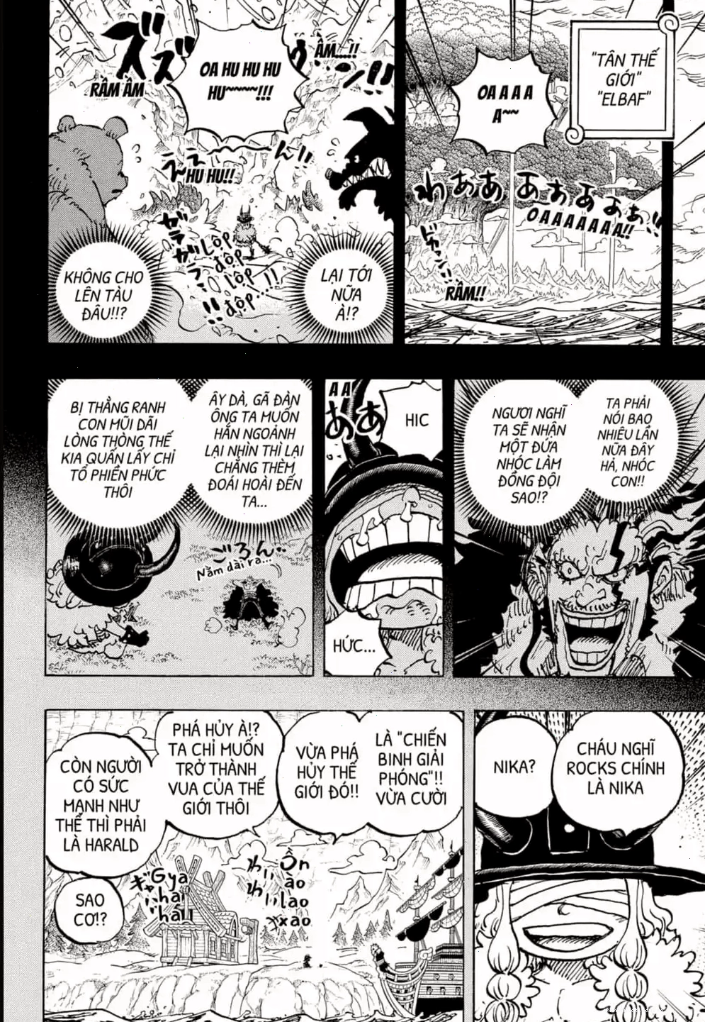 Cảnh chiến đấu trên biển trong One Piece