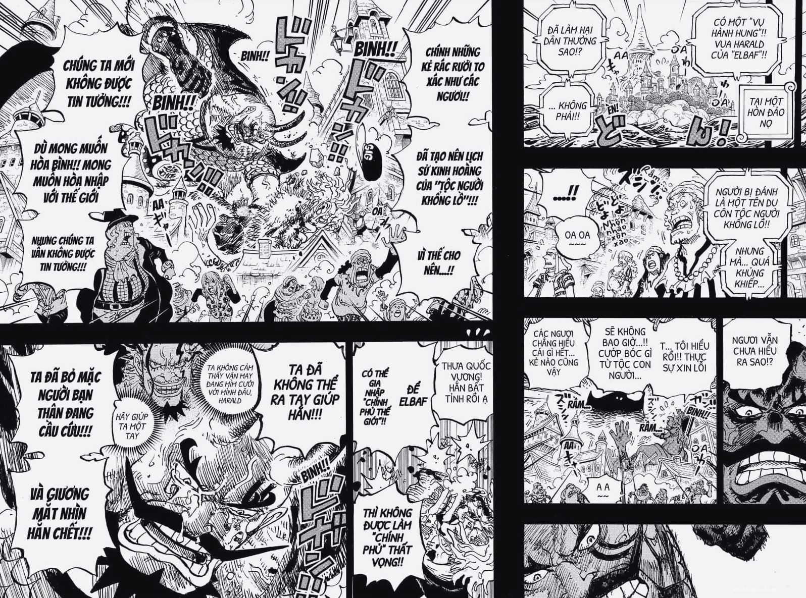 Cảnh kết thúc một chương truyện One Piece