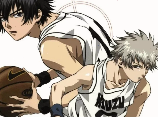 Cảnh trong phim anime bóng rổ Slam Dunk