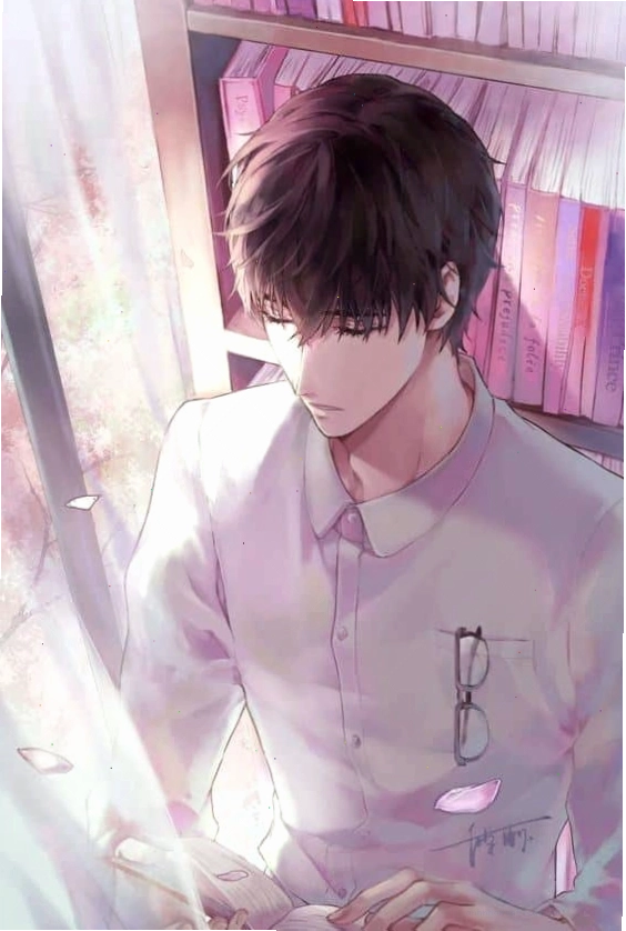 Chàng trai anime buồn đẹp với ánh mắt xa xăm