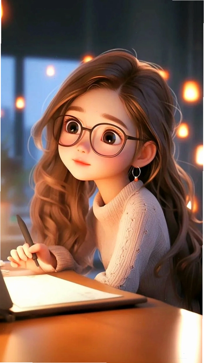 Chibi cô giáo với nụ cười thân thiện