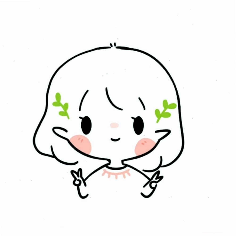 Cô gái anime dễ thương với mái tóc hai bím