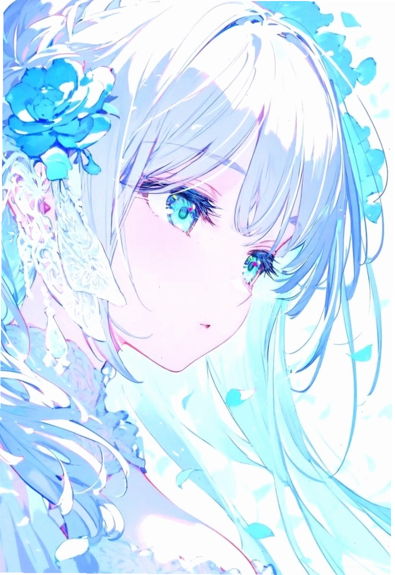 Cô gái anime tóc đen với ánh mắt thể hiện sự quyết tâm