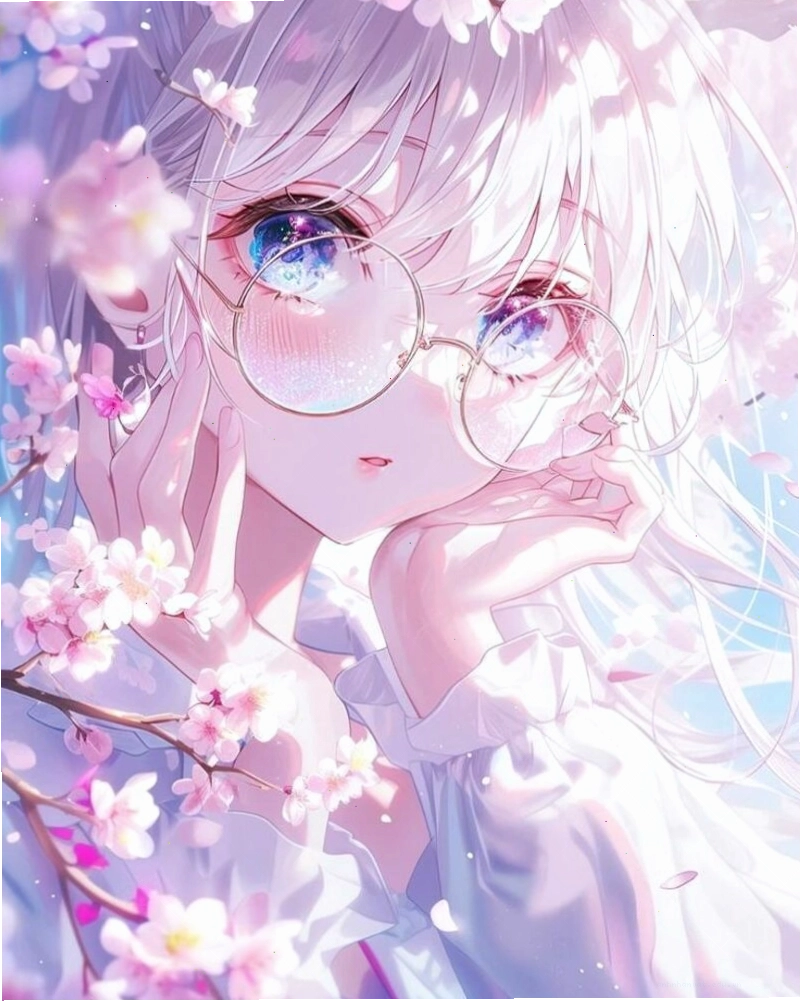 Cô gái anime tóc ngắn cá tính với ánh mắt kiên định