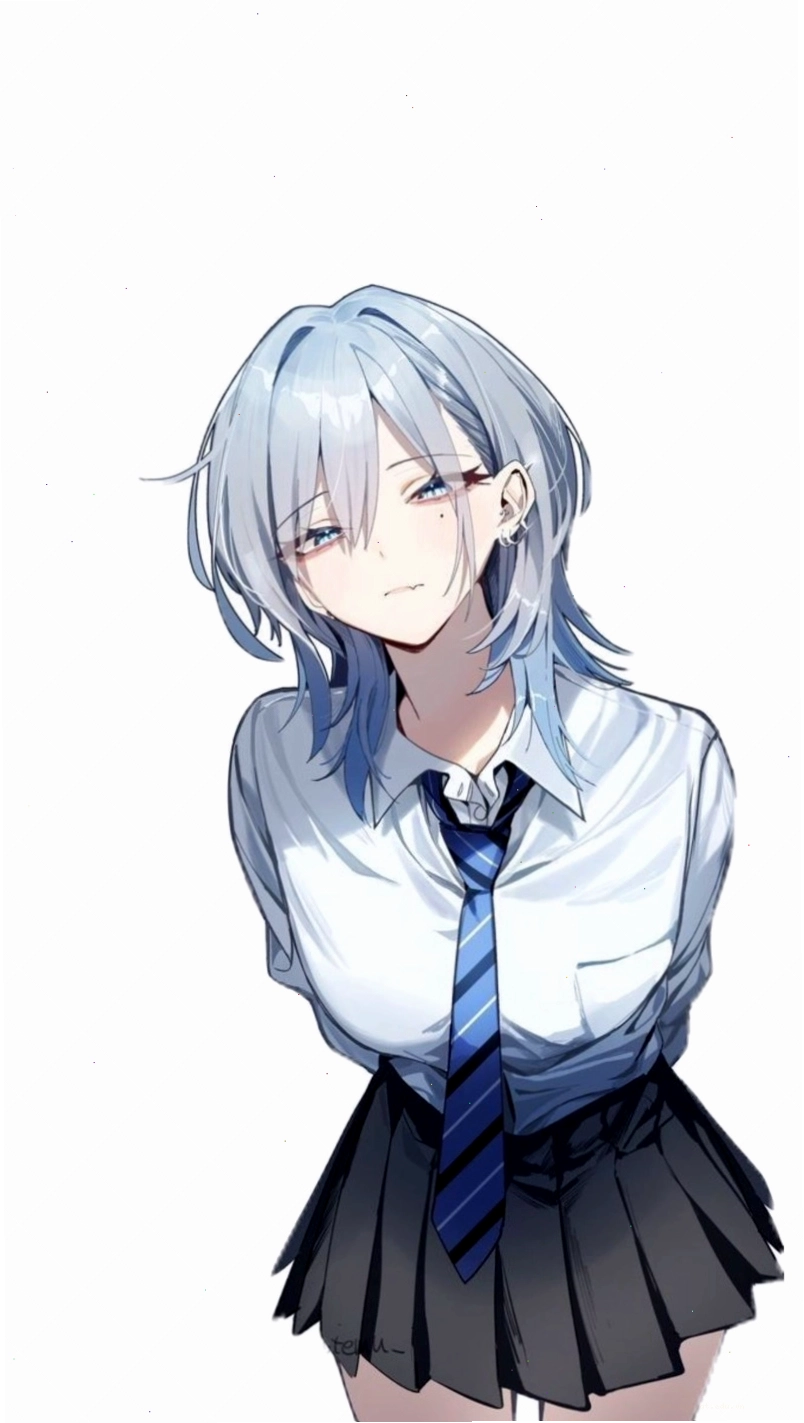 Cô gái anime với ánh mắt sắc sảo và trang phục chiến binh mạnh mẽ