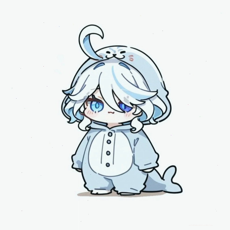 Cô gái chibi ngơ ngác với đôi mắt mở to