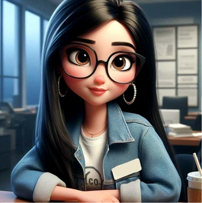 Cô giáo và học sinh chibi trong một buổi học nhóm