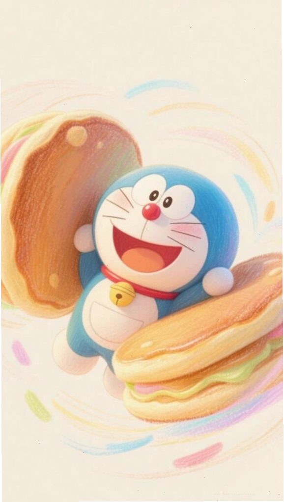 Doraemon chibi măm măm bánh rán